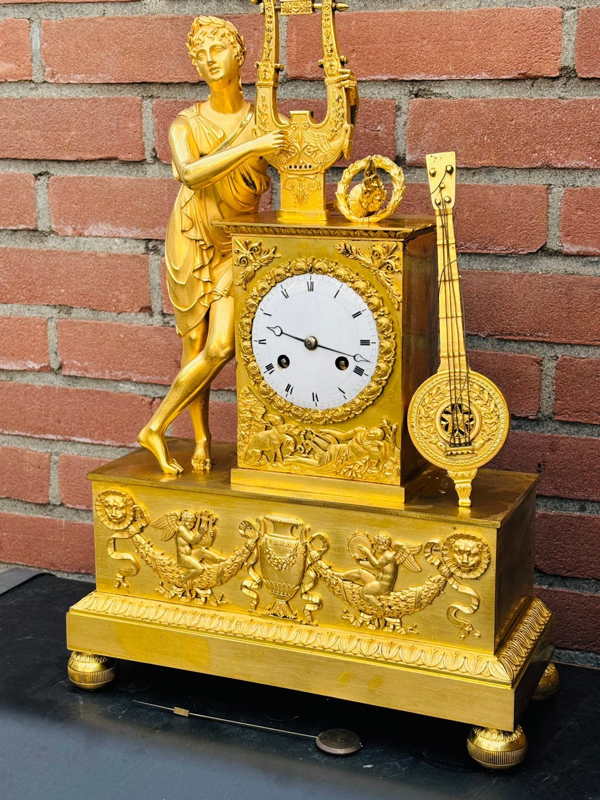 Empire brons verguld, Ophalen of Verzenden