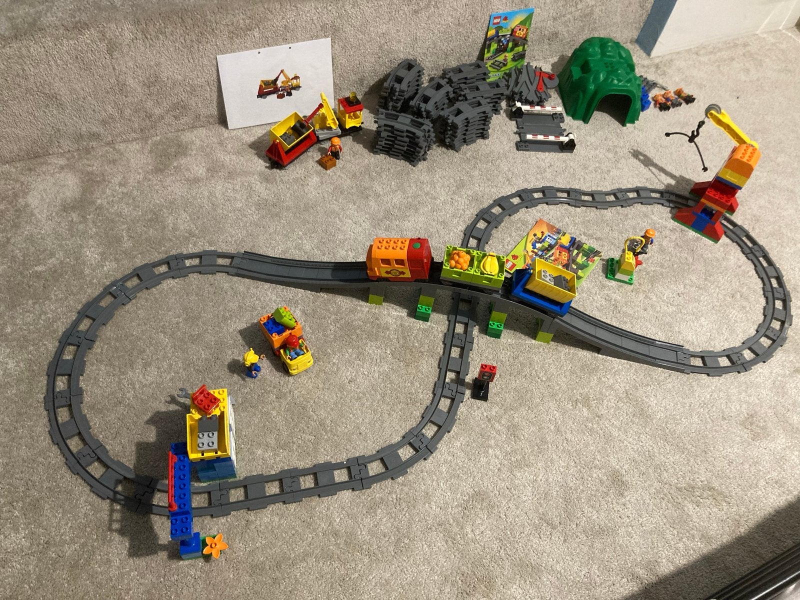Duplo elektrische trein 10508 met extra rails 10506, Kinderen en Baby's, Gebruikt, Ophalen of Verzenden, Compleet, Duplo