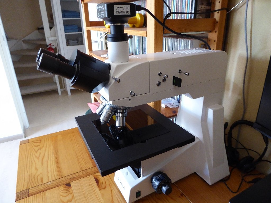 Professionele reflectie/oplicht microscoop, Ophalen of Verzenden, Zo goed als nieuw, 400x tot 1000x, Stereomicroscoop