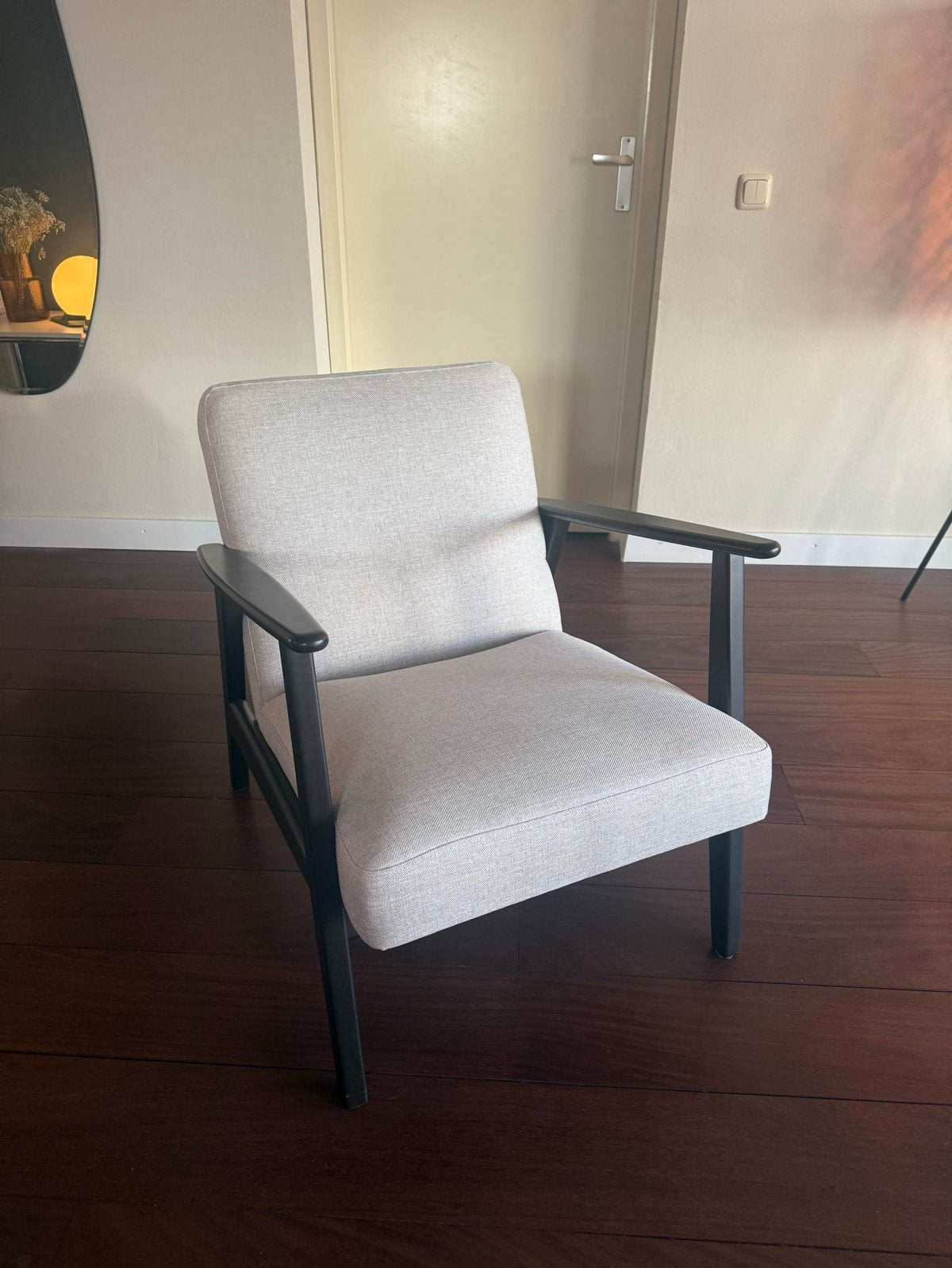 IKEA EKENÄSET fauteuil, Huis en Inrichting, Ophalen, Zo goed als nieuw, Hout, 75 tot 100 cm