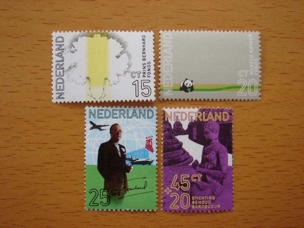 NVPH 992, 993, 994 en 995 Prins Bernhard 1911-1971, Postzegels en Munten, Ophalen of Verzenden, Na 1940, Postfris