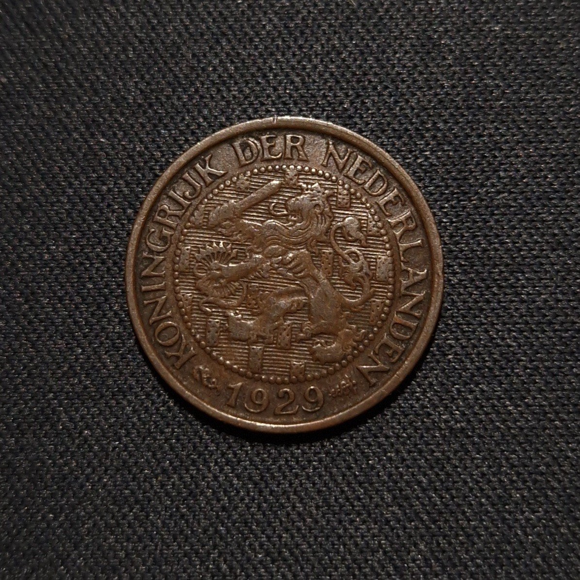 1 cent 1929, Verzenden, Koningin Wilhelmina, 1 cent, Losse munt