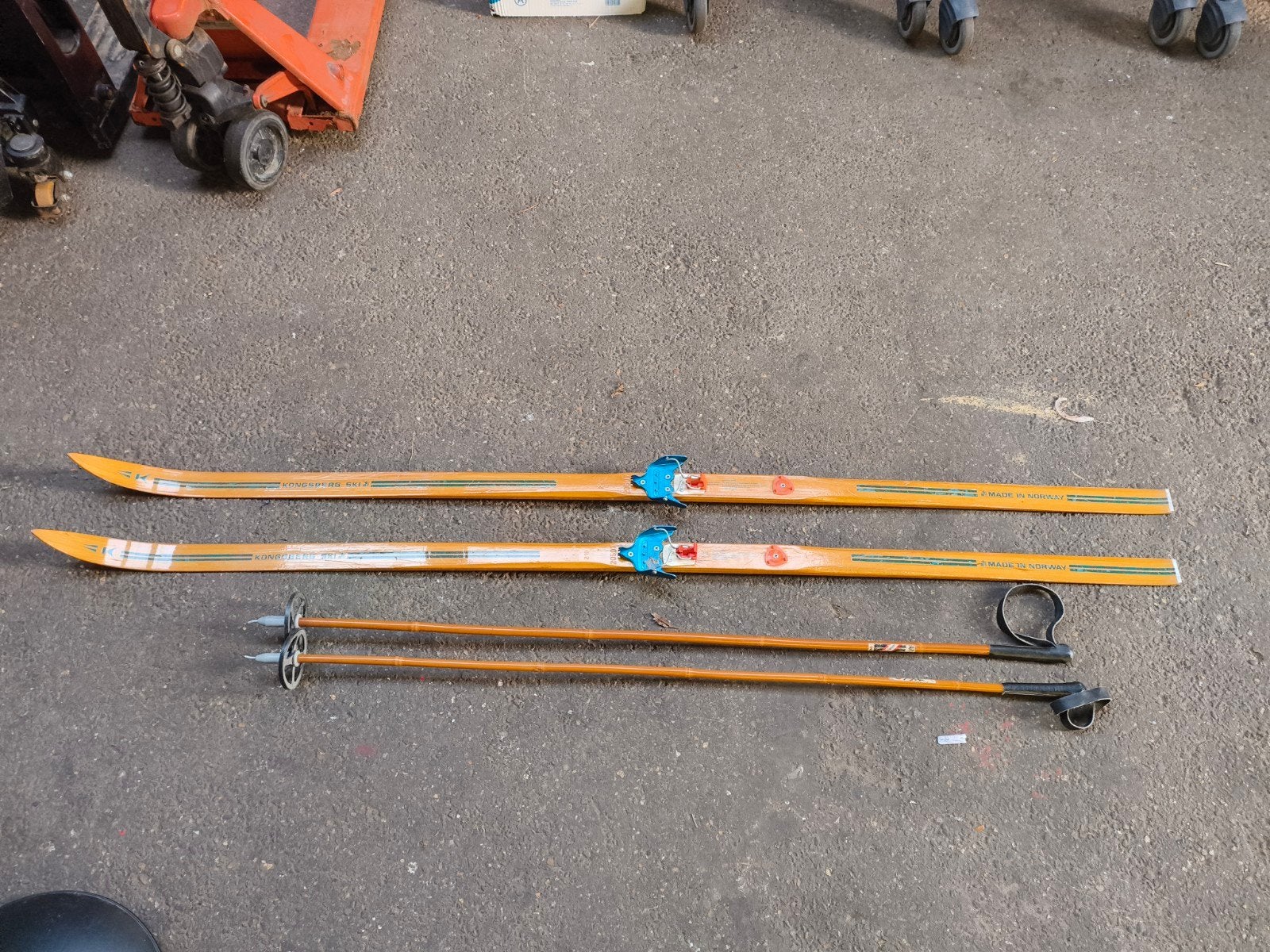 Vintage langlaufski's Kongsberg Ski uit Noorwegen, Ophalen of Verzenden