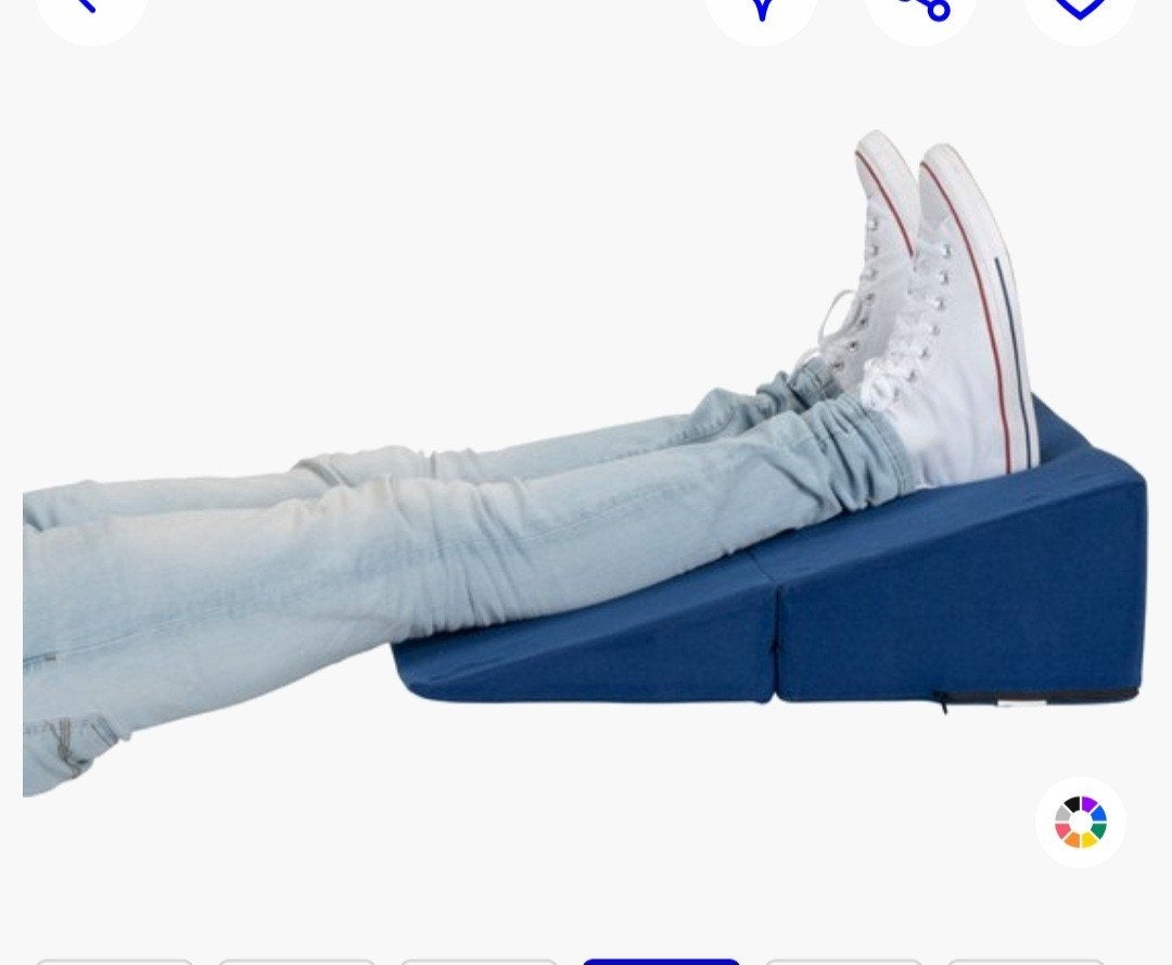 driehoeken beenkussen voor in bed, Ophalen, Eenpersoons, Blauw, Zo goed als nieuw