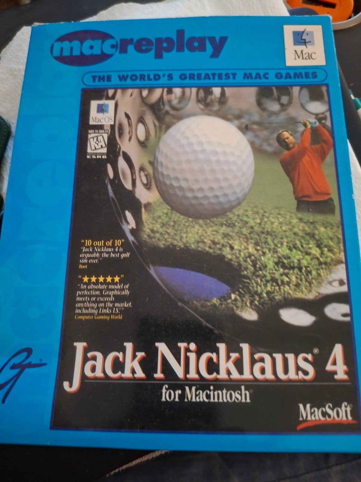 Jack Nicklaus 4 voor Macintosh - MacReplay Golf Game, Gebruikt, 1 speler, Ophalen of Verzenden, Eén computer