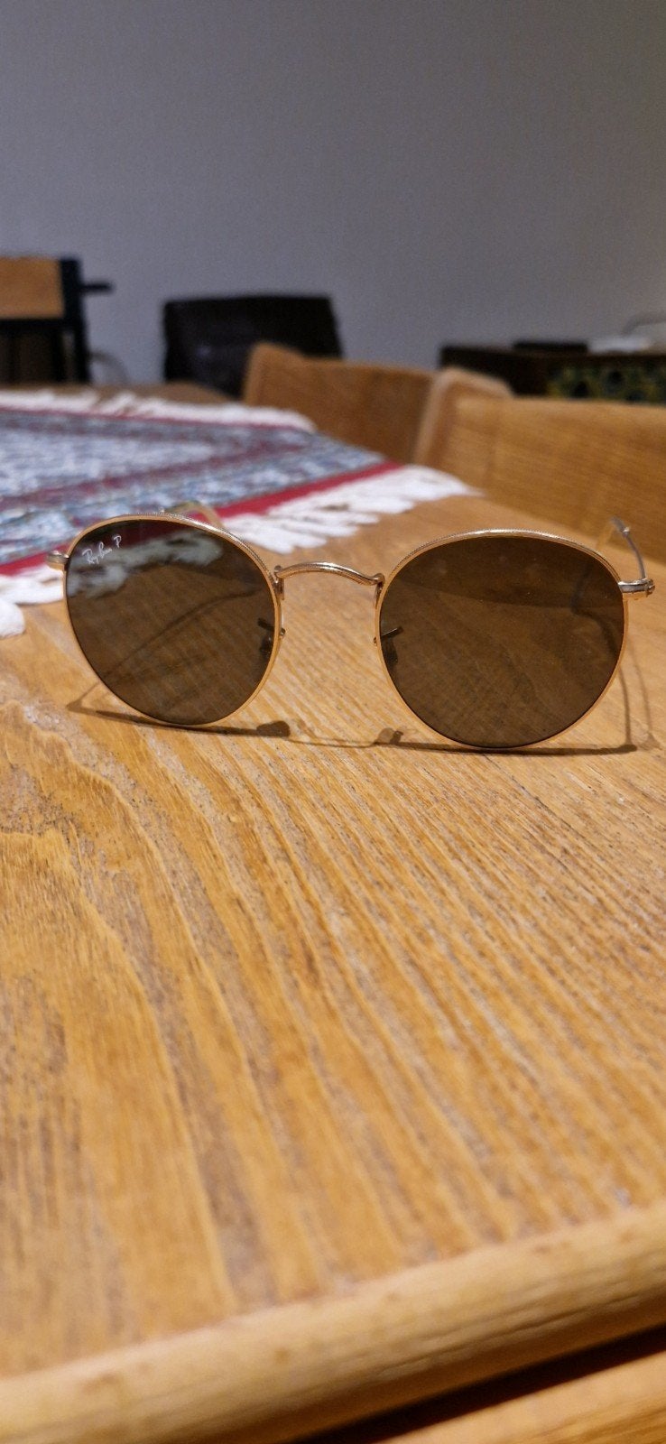 Ray-Ban P Zonnebril - Zo goed als nieuw, Zonnebril, Bruin, Ophalen of Verzenden, Zo goed als nieuw