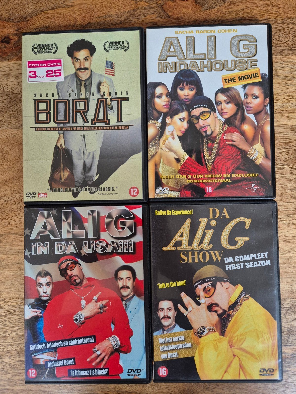 Borat & Ali G (Sasha Baron Cohen), Engels, Nederlands, Ophalen of Verzenden, Zo goed als nieuw