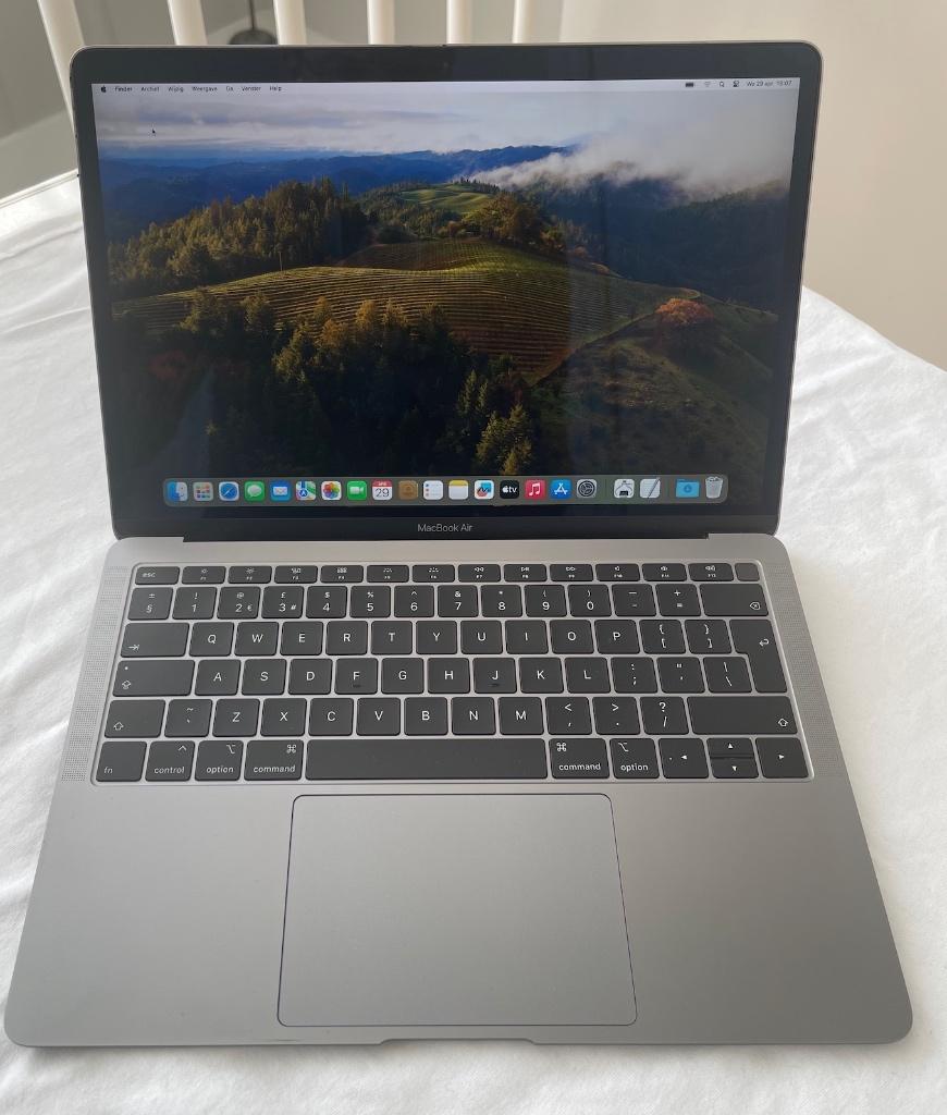 Macbook Air 2018 8GB / 256GB, Computers en Software, Apple Macbooks, Ophalen, Gebruikt, 256 GB, Qwerty