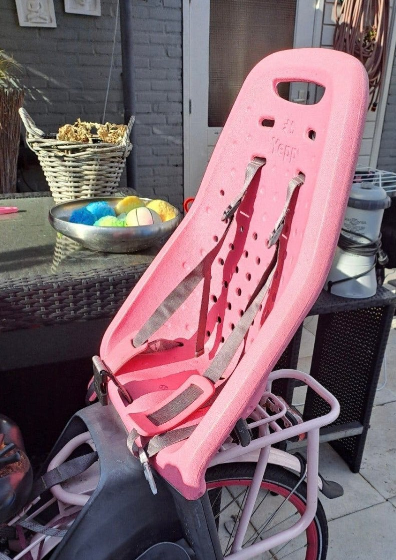 Roze Yepp achterzitje, Achterzitje, Ophalen, 15 t/m 25 kg, Gebruikt