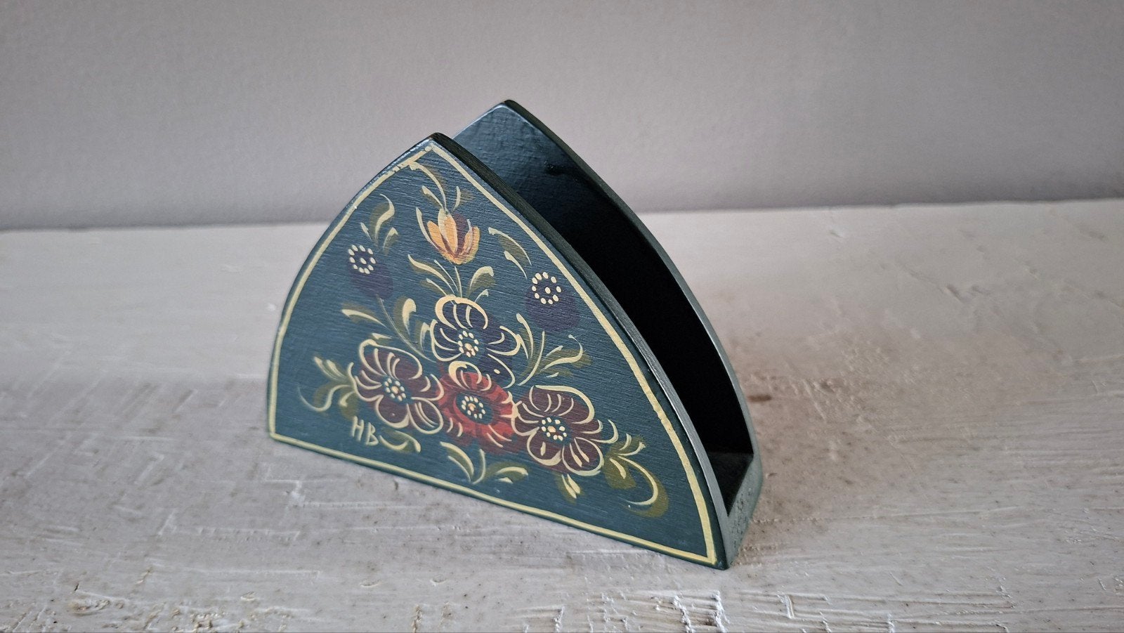 Hindelooper servethouder - Handgeschilderd, Ophalen of Verzenden, Nieuw, Hout