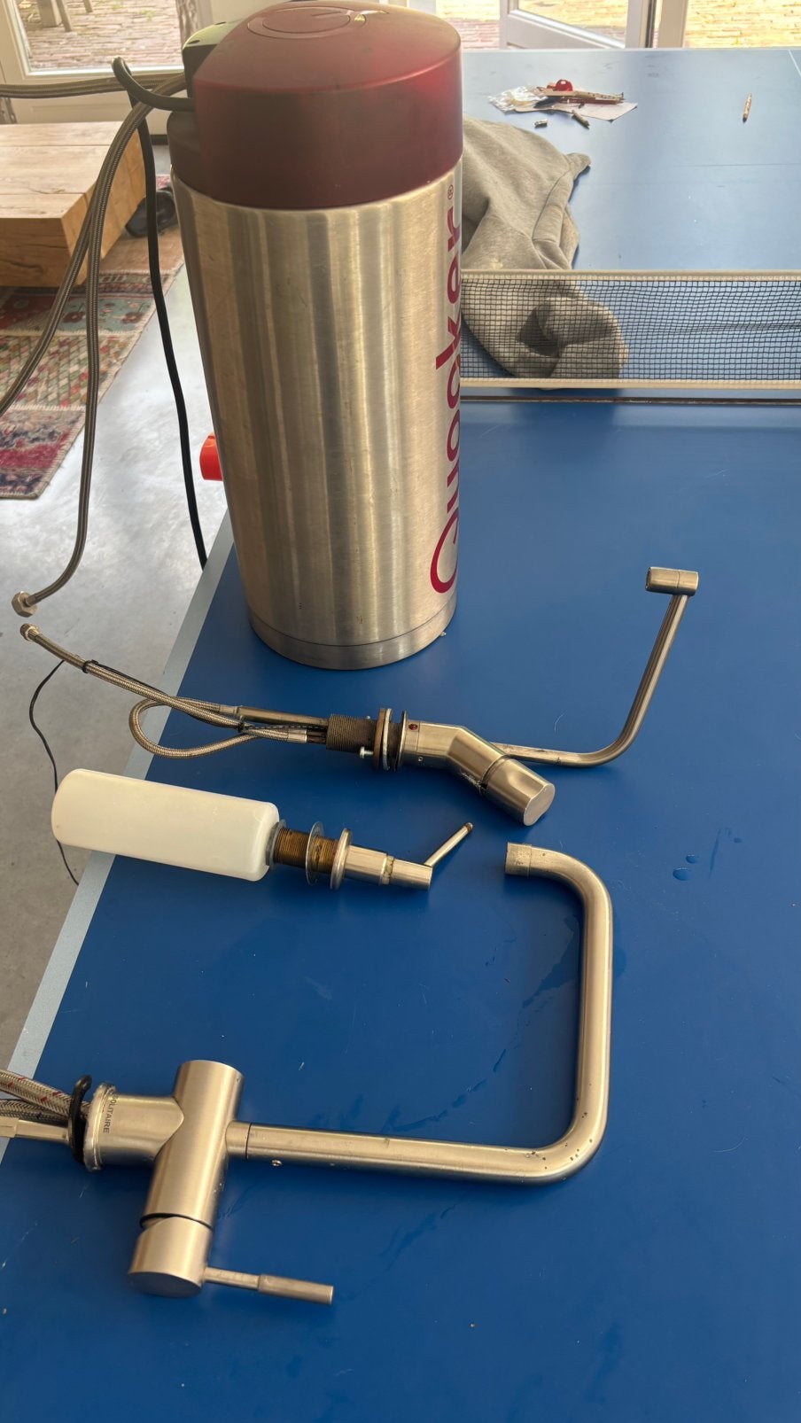 Quooker COMBI 2.2 van 7 liter met kraan en zeeppomp, Minder dan 20 liter, Ophalen, Gebruikt, Boiler
