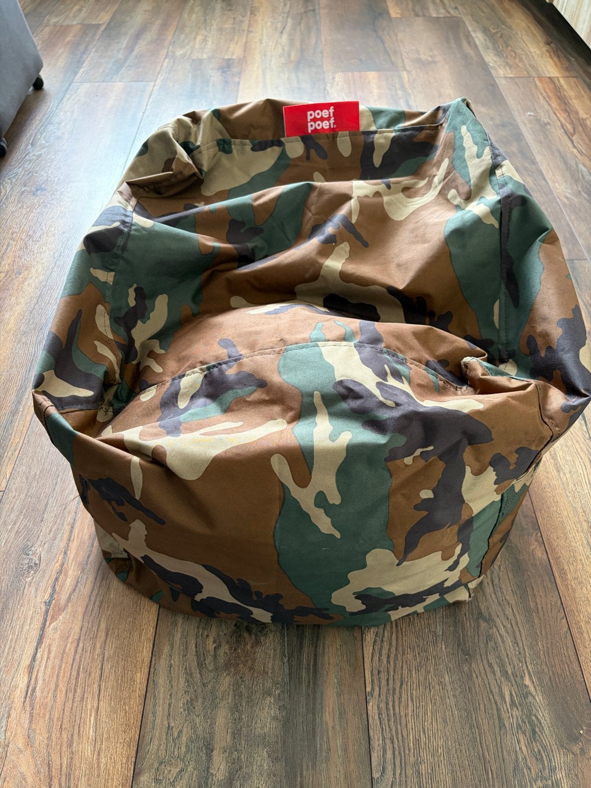 Poef poef zitzak camouflage print, Ophalen, Gebruikt, Meerkleurig, Zitzak