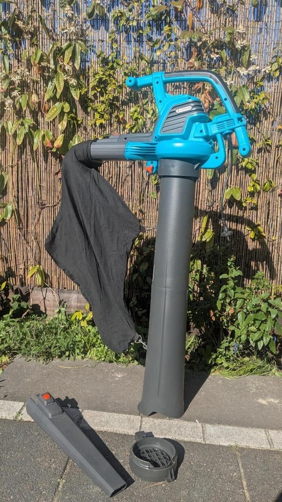 Gardena ErgoJet 3000 – Krachtige Bladblazer & Zuiger (3000W), Tuin en Terras, Bladblazers, Ophalen, Gebruikt, Met opvangzak, Handgedragen