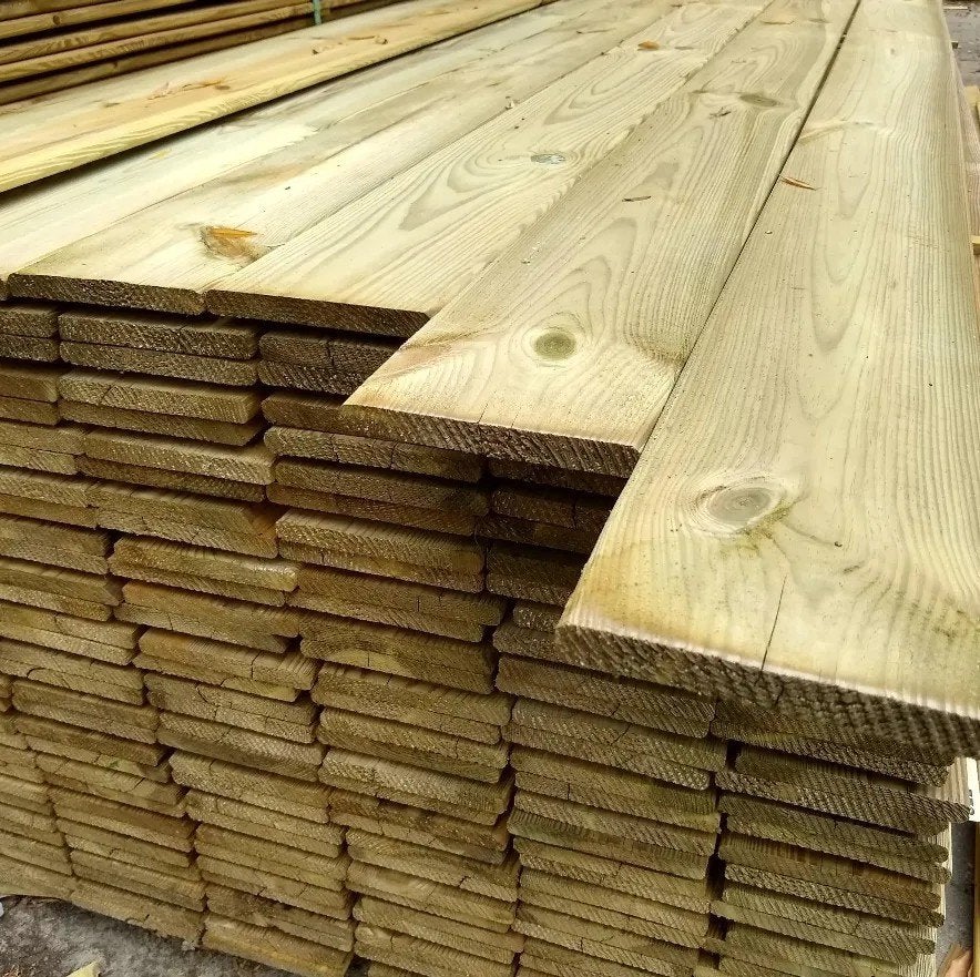 Geïmpregneerde grenen tuinplanken 1,6 x 14 cm, Ophalen of Verzenden, Nieuw, 180 tot 250 cm, Planken