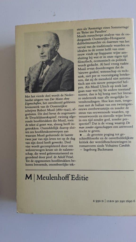 De man zonder eigenschappen , Deel Vier, Boeken, Ophalen, Gelezen