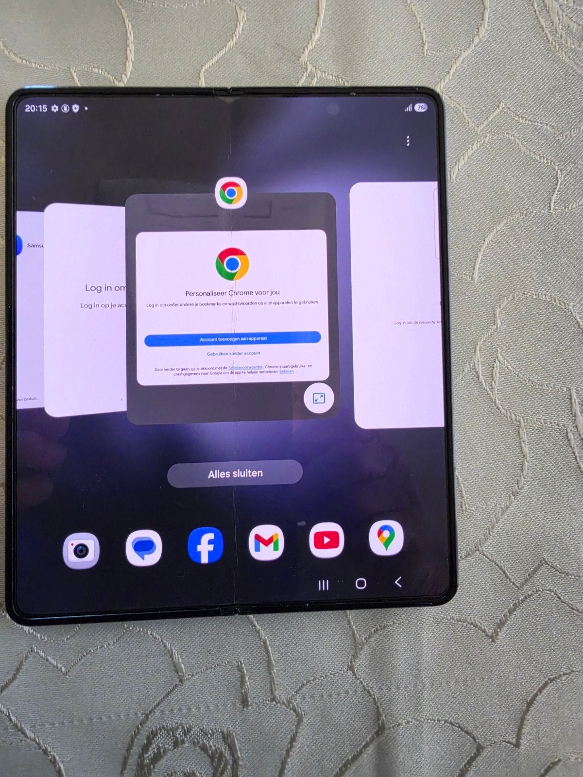 Samsung fold 5 512 gb geheugen., Telecommunicatie, Mobiele telefoons | Samsung, 512 GB, Ophalen of Verzenden, Zwart, Galaxy Z Fold