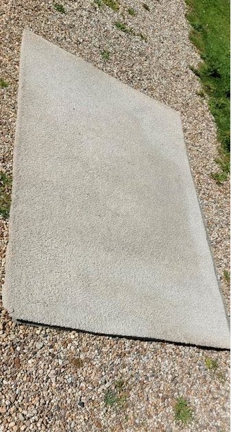 Beige/Grijs Vloerkleed 133x195 cm, Gebruikt, 100 tot 150 cm, Grijs, Ophalen of Verzenden
