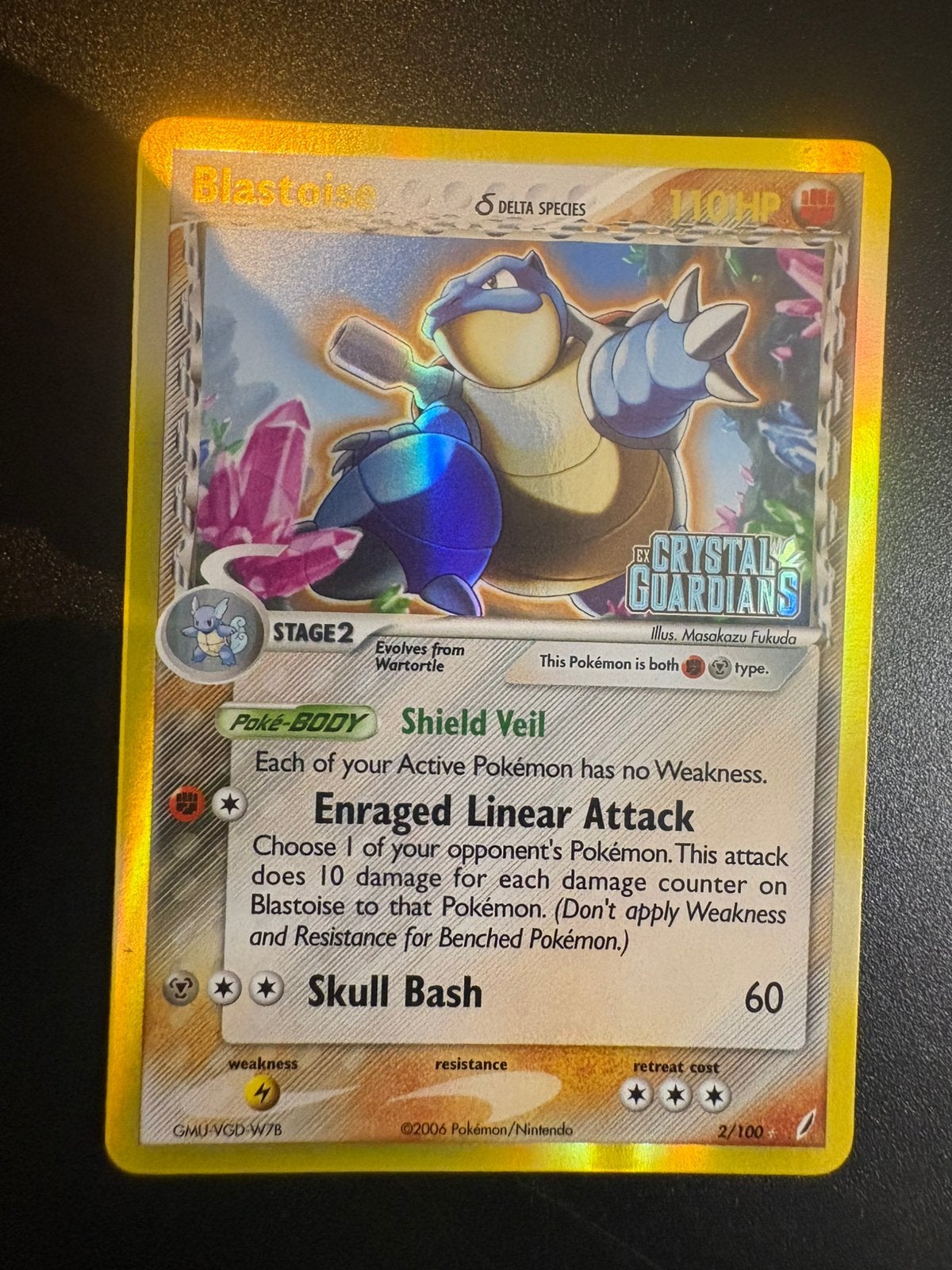 STAMPED Reverse Blastoise δ Delta Species (CG 2) EX NM, Verzenden, Zo goed als nieuw