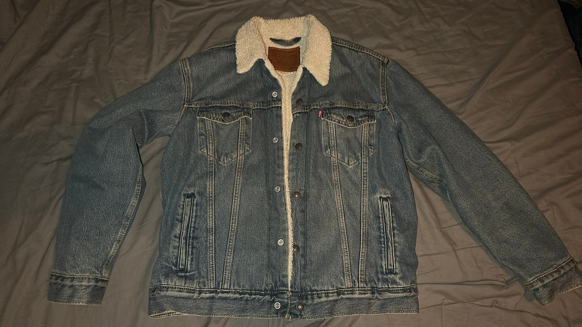 Levi’s Spijker jas Maat M, Ophalen of Verzenden, Zo goed als nieuw, Blauw