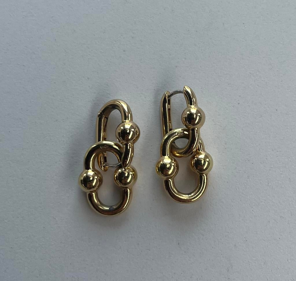 Ti Sento oorbellen goudkleur creool en hangers, Ophalen of Verzenden, Zo goed als nieuw, Goud, Zilver
