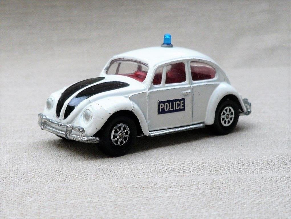Corgitoys 373 whizzwheels Vw volkswagen kever 1200 police., Antiek en Kunst, Ophalen of Verzenden