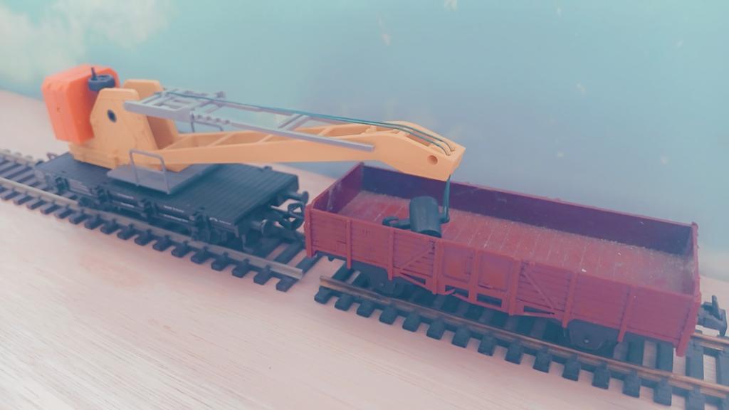 Fleischmann kraanwagen en open wagon HO, Hobby en Vrije tijd, Modeltreinen | H0, Ophalen of Verzenden, Gebruikt, Wagon, Fleischmann
