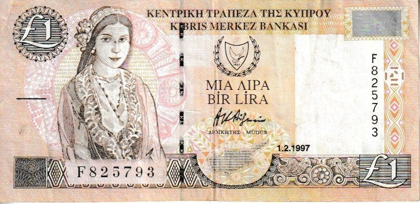 CYPRUS - 1997 - 1 CYPRIOTISCH POND, Ophalen of Verzenden, Overige landen, 100 euro, Los biljet