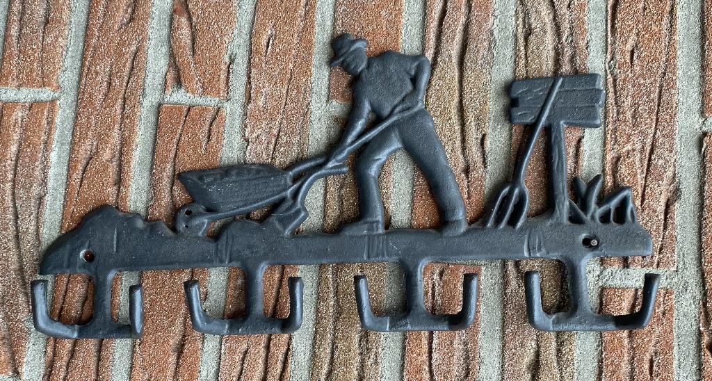 Leuke Brocante Kapstok - vintage gietijzer boer landelijk, Huis en Inrichting, Wandkapstok, Ophalen of Verzenden, Zo goed als nieuw