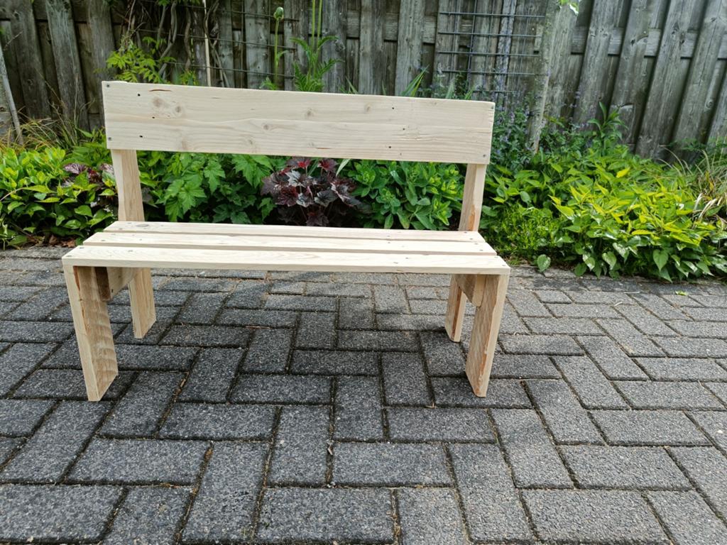 Kinderbankje, Ophalen, Hout