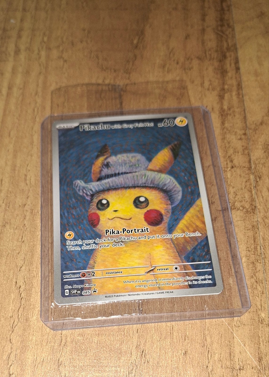 Pikachu with Grey Felt Hat (Pika-Portrait) Pokémon Kaart, Ophalen, Nieuw, Losse kaart