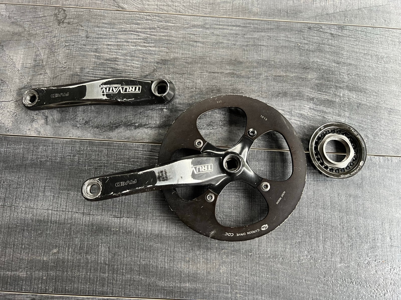 Gates carbon drive CDC voo en achtertanwiel incl. Crankset, Ophalen of Verzenden, Gebruikt, Carbon
