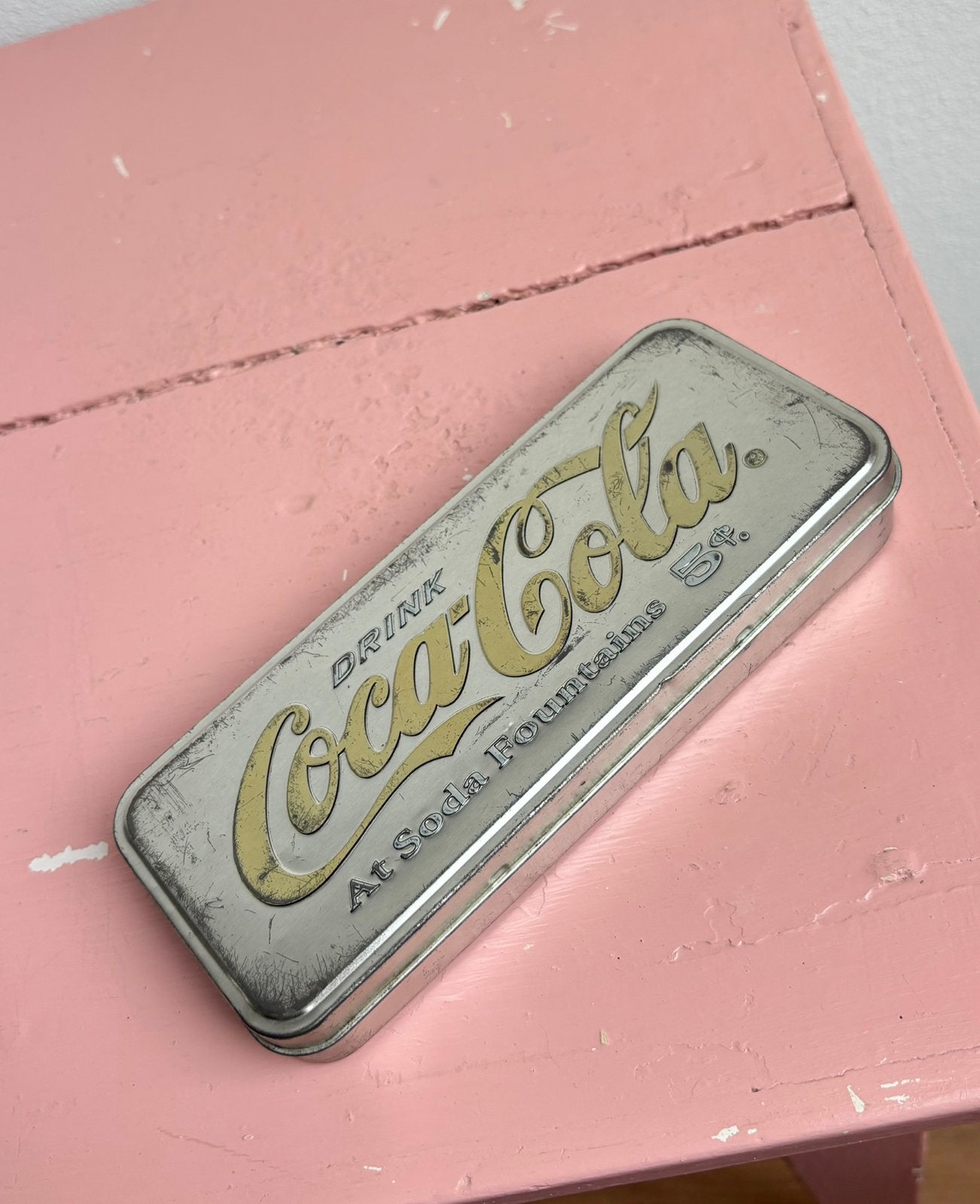 vintage Coca-Cola Metalen blikje, Ophalen of Verzenden, Zo goed als nieuw, Overige
