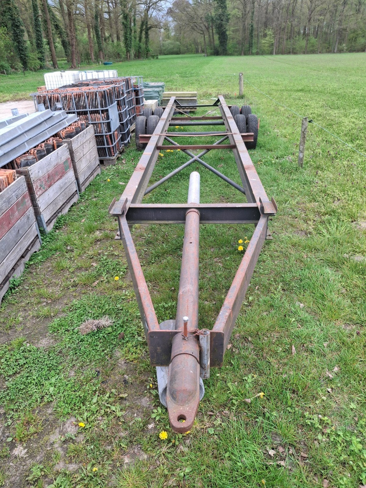 Robuuste boottrailer 9,30 l, 2,15 br. Kenteken registratie, Watersport en Boten, Boottrailers, Ophalen, 6 tot 9 meter, Overige typen