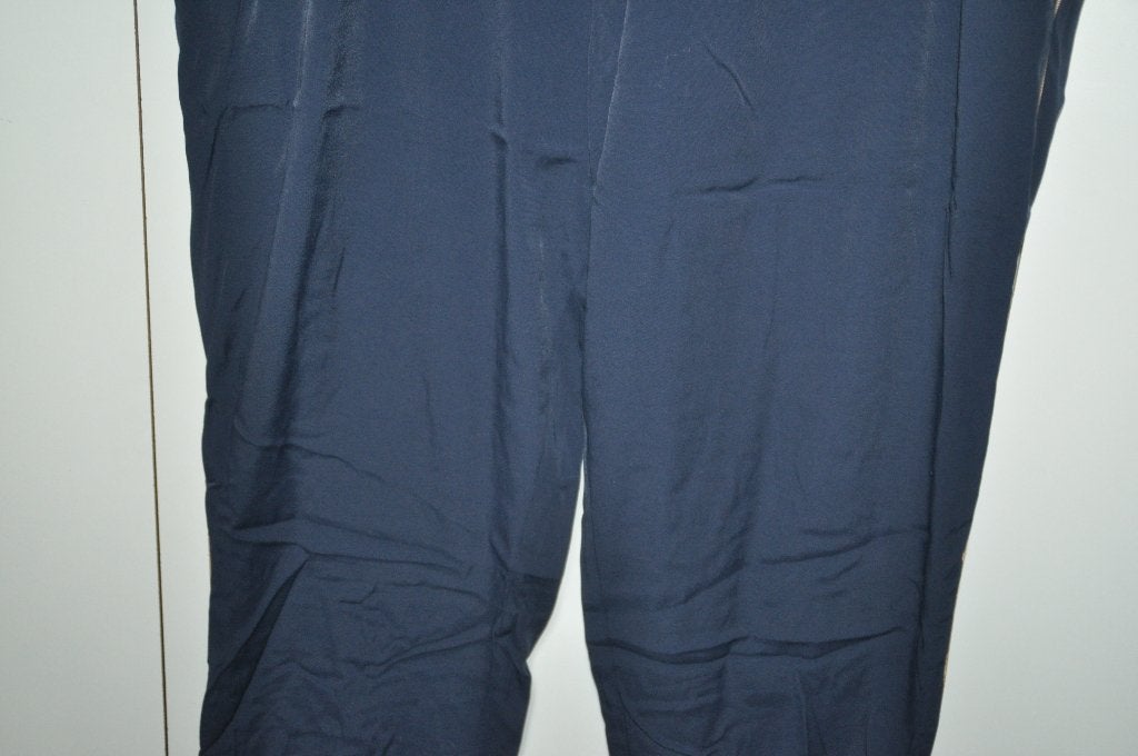 PN3 Mona Lisa Broek Blauw maat 54 beige bies, Kleding | Dames, Ophalen of Verzenden, Zo goed als nieuw, Blauw, Broek of Spijkerbroek