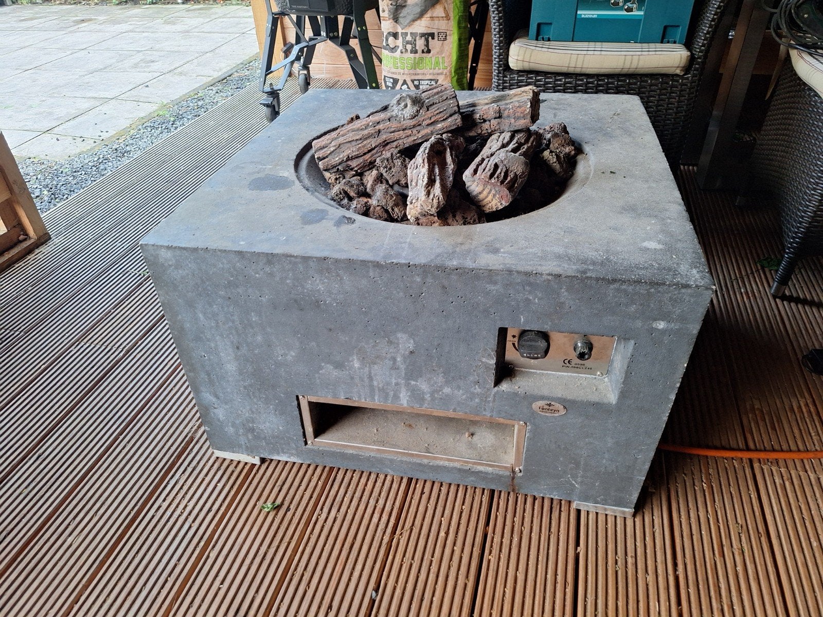 Vuurhaard op gas met Gasfles, Tuin en Terras, Tuinhaarden, Ophalen, Gebruikt