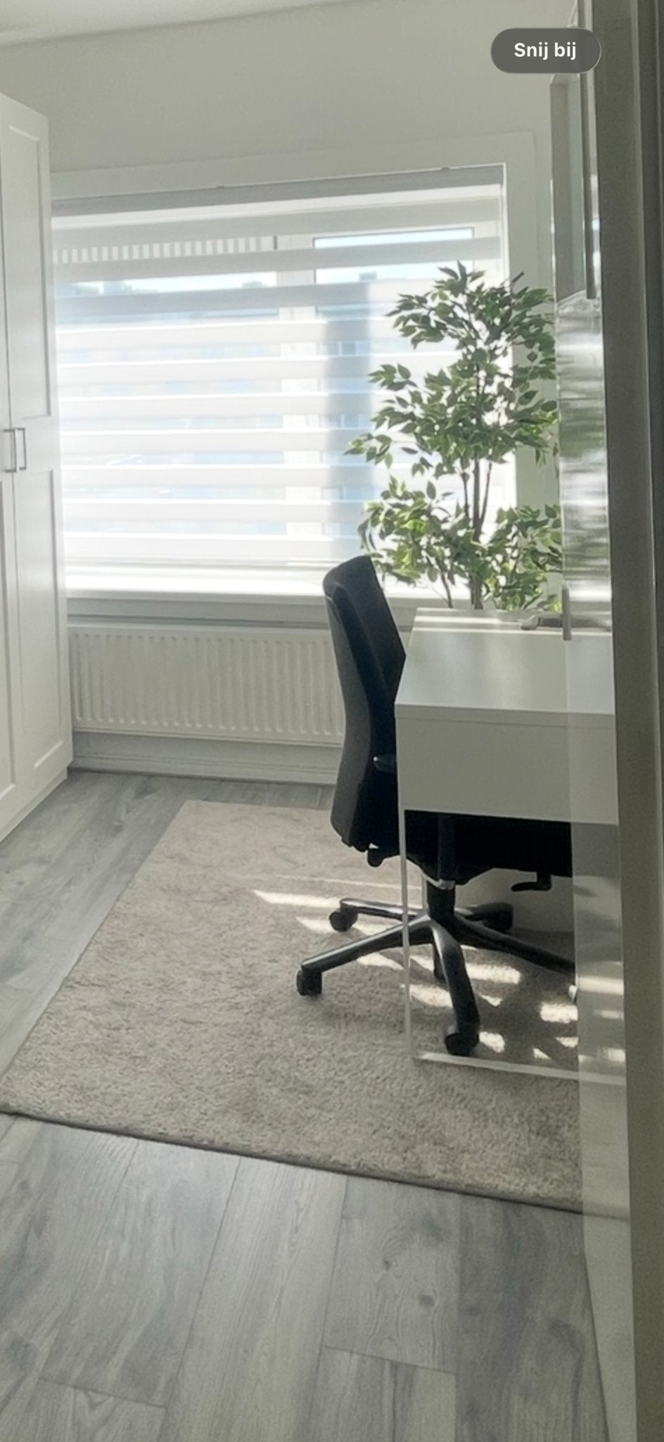 IKEA Micke bureau wit - Compact en functioneel, Ophalen, 105 cm, Gebruikt, Met lades