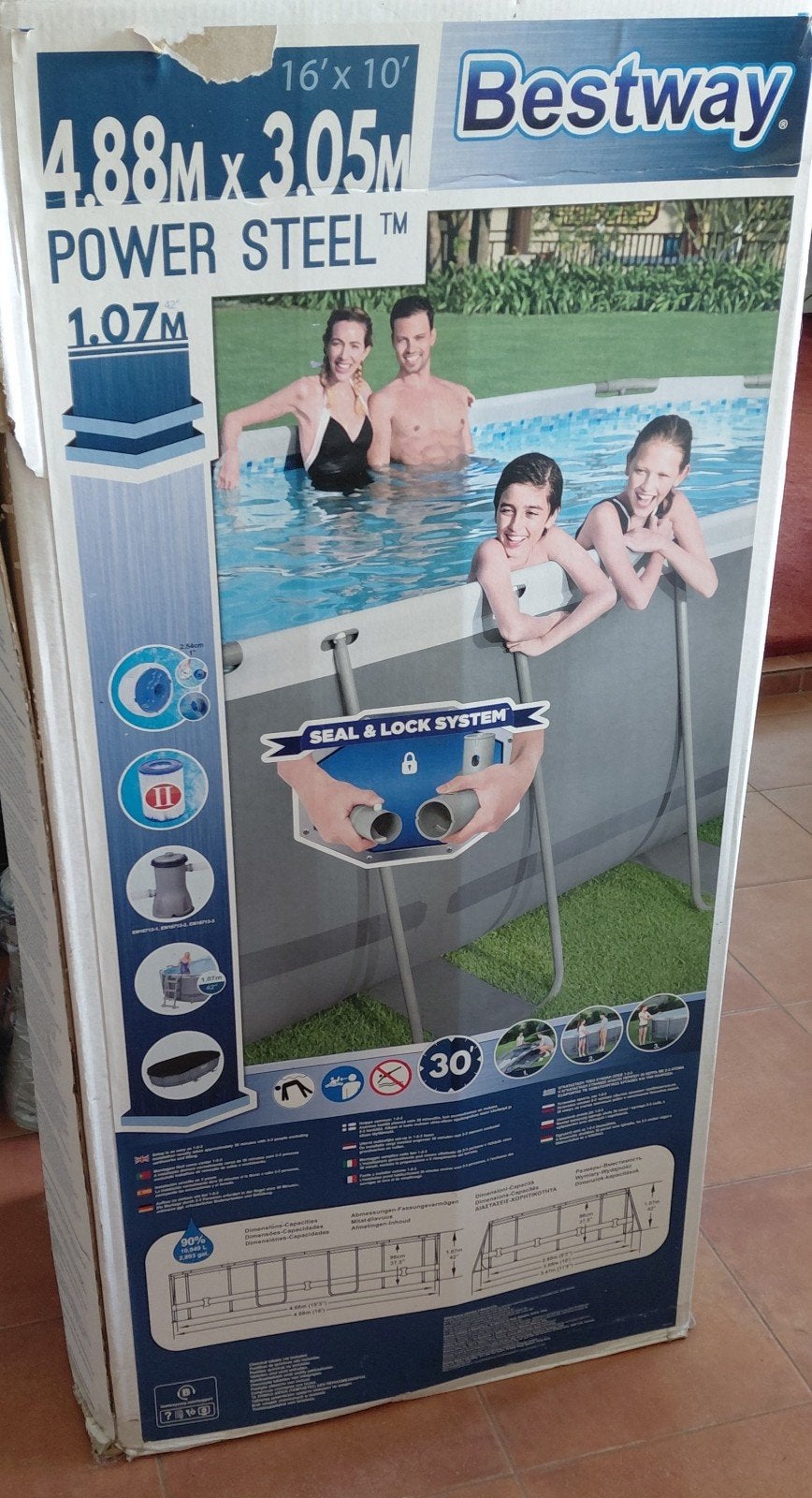 Liner Bestway (4,88*3.05), Ophalen, Gebruikt, 200 tot 300 cm, 80 tot 120 cm