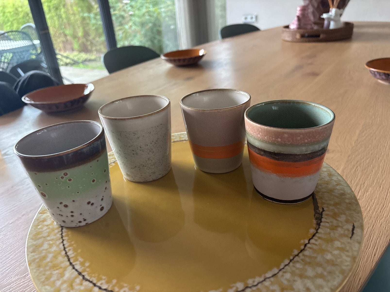 Hk living koffie kopjes, Keramiek, Ophalen of Verzenden, Zo goed als nieuw, Overige stijlen