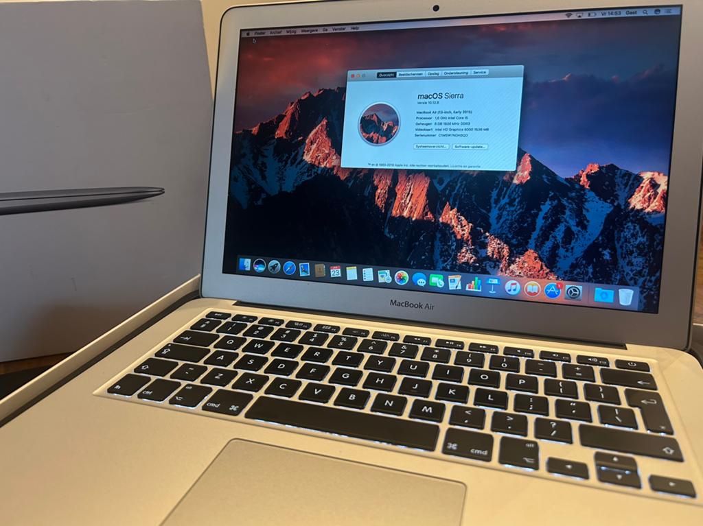 Macbook air 13’ (2015), Computers en Software, Apple Macbooks, Ophalen, 13 inch, Minder dan 2 Ghz, Zo goed als nieuw