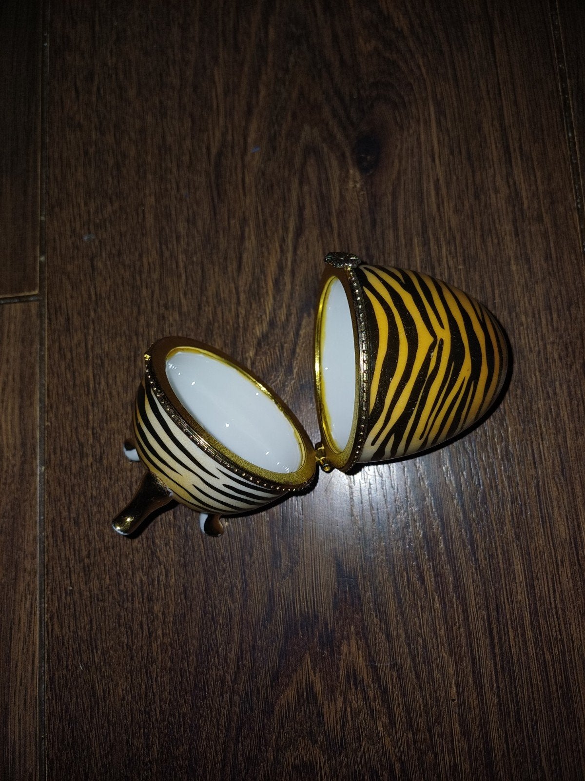 Decoratieve Eierdoos met Tijgerprint, Ophalen of Verzenden