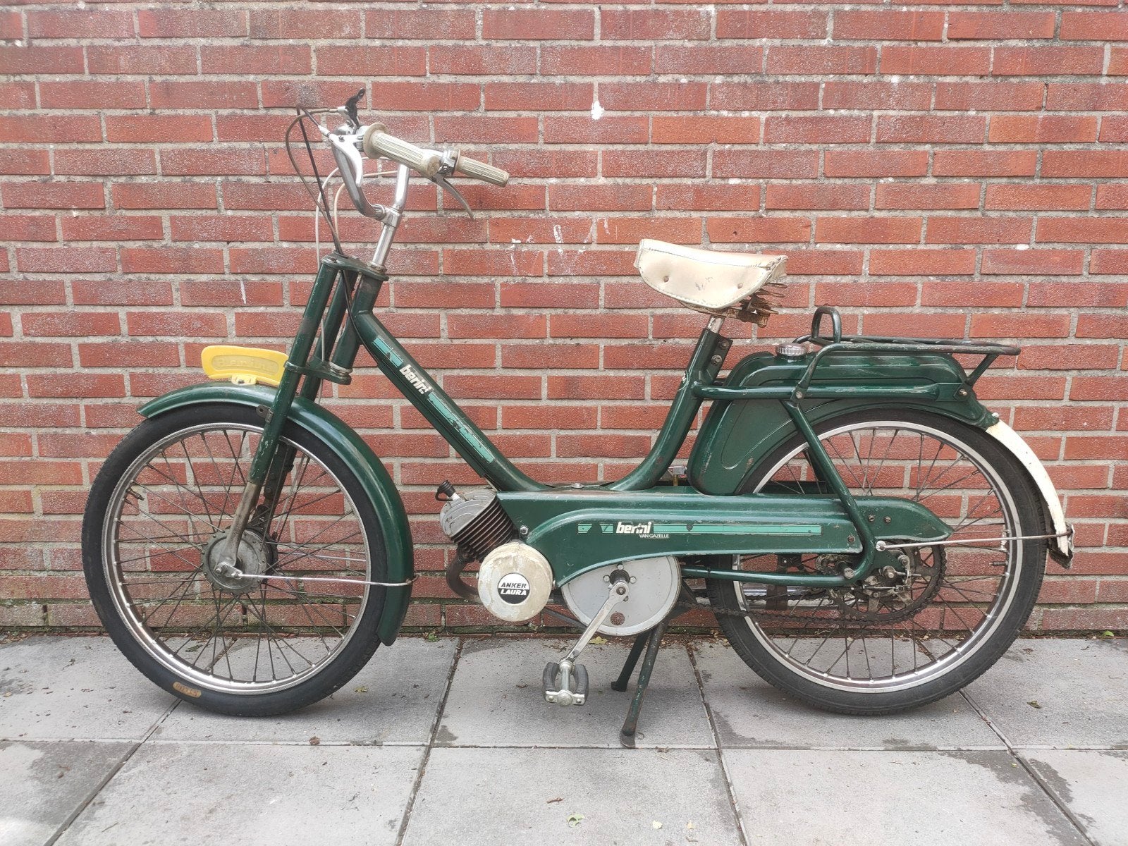 Berini van Gazelle (M48) - Anker Laura blok - Loopt goed!, Fietsen en Brommers, Brommers | Oldtimers, Ophalen, Overige merken