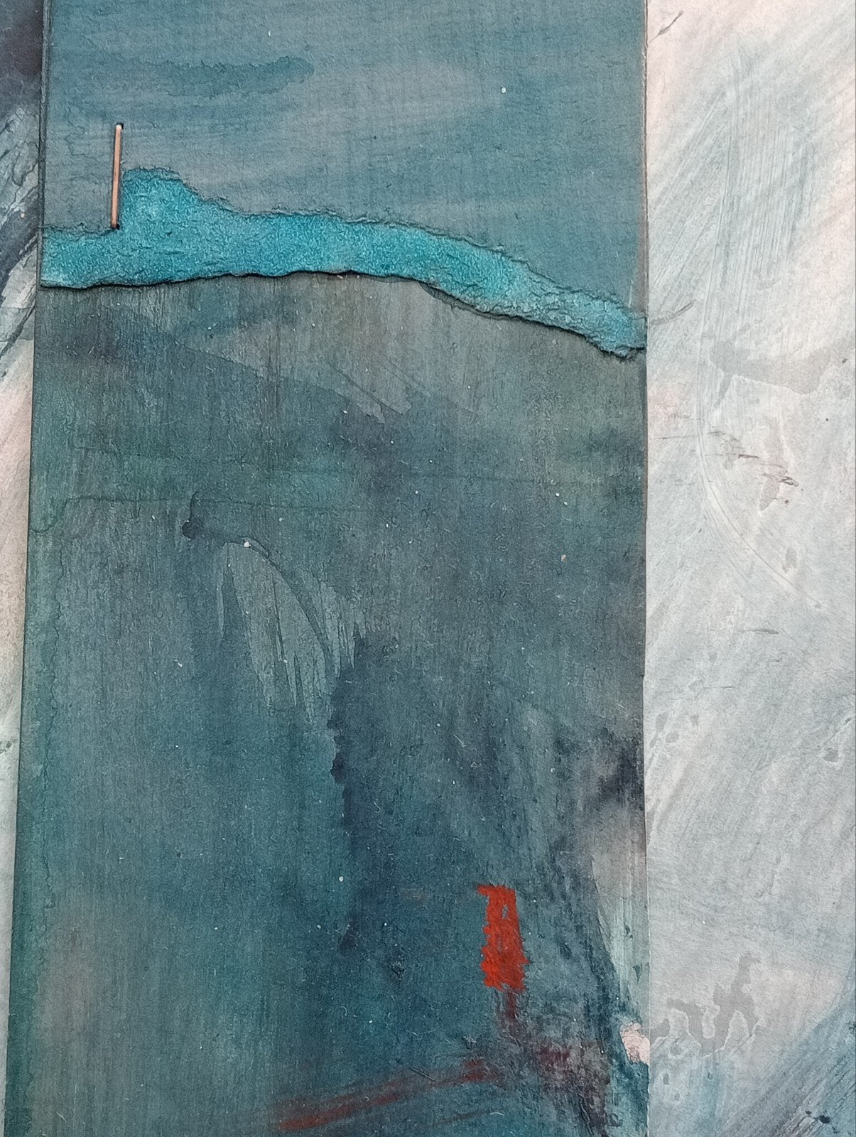Abstracte compositie collage jaren 90, Antiek en Kunst, Ophalen of Verzenden