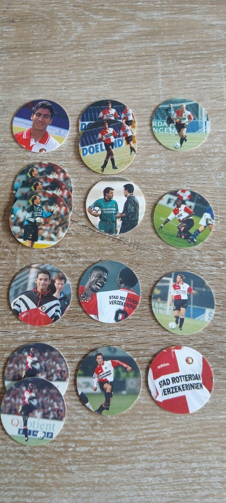Jaren 90 Feyenoord Rotterdam klupper Flippo's voetbal flippo, Ophalen of Verzenden, Gebruikt, Feyenoord, Overige typen