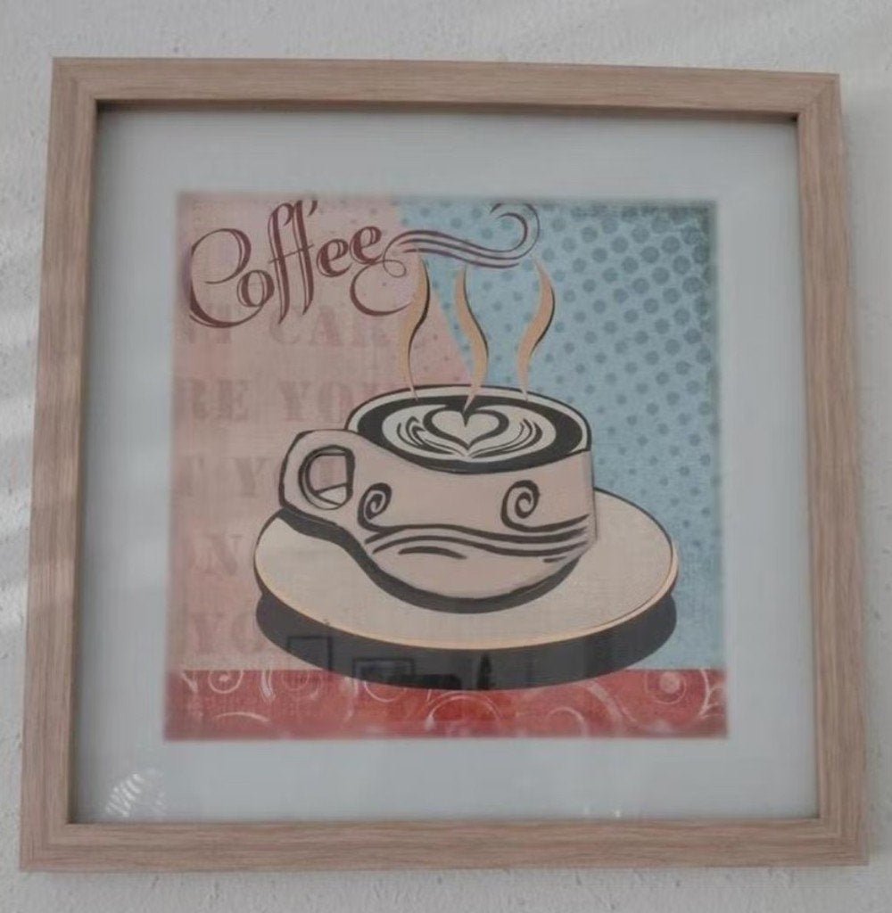 Schilderij Coffee, Huis en Inrichting, Woonaccessoires | Schilderijen, Tekeningen en Foto's, Ophalen of Verzenden, Zo goed als nieuw