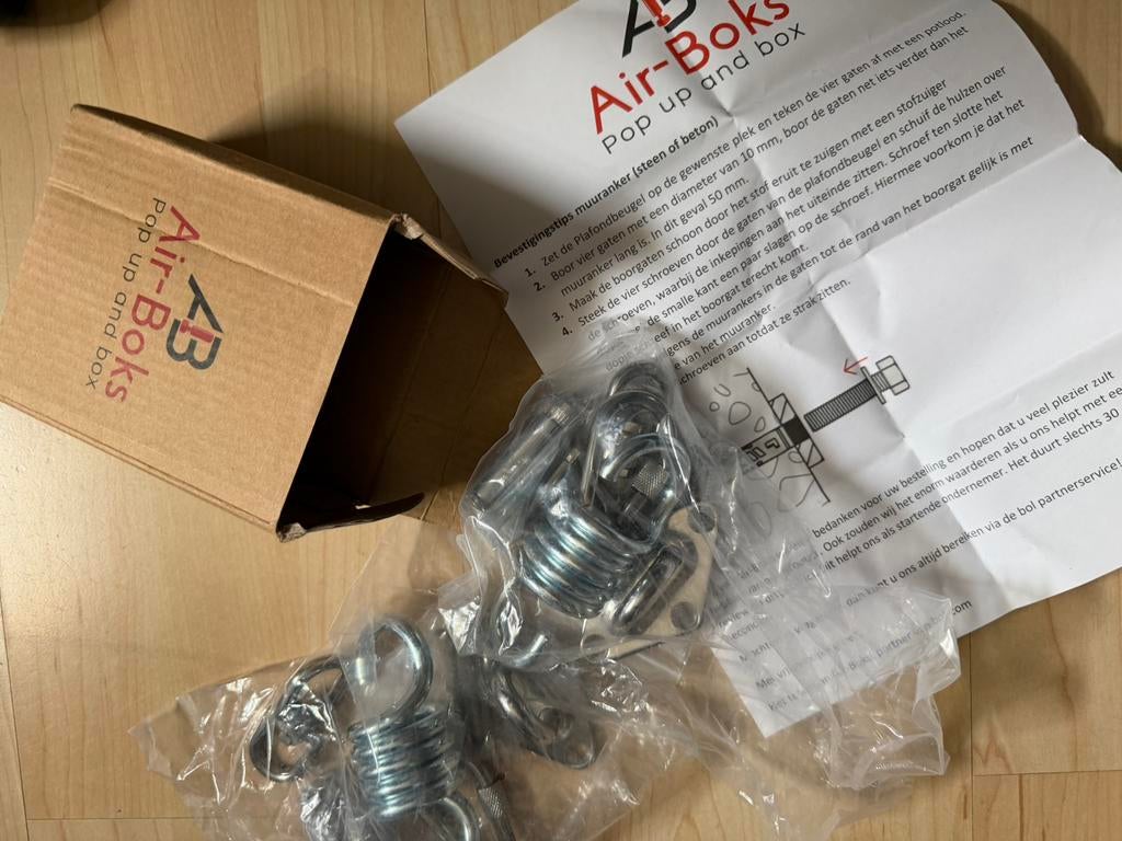 Plafond boksbeugel 2 sets, Maat XS of kleiner, Ophalen of Verzenden, Zo goed als nieuw, Overige