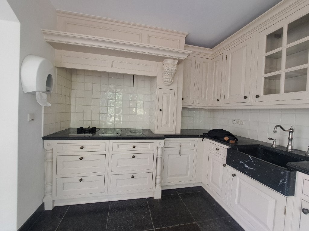 komplete keuken te koop in oude stijl, Ophalen, Gebruikt, Hoekkeuken, Graniet of Steen