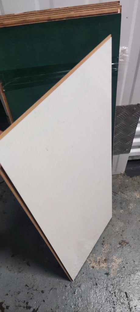 Hoogglans wit laminaat, Huis en Inrichting, Ophalen, Gebruikt