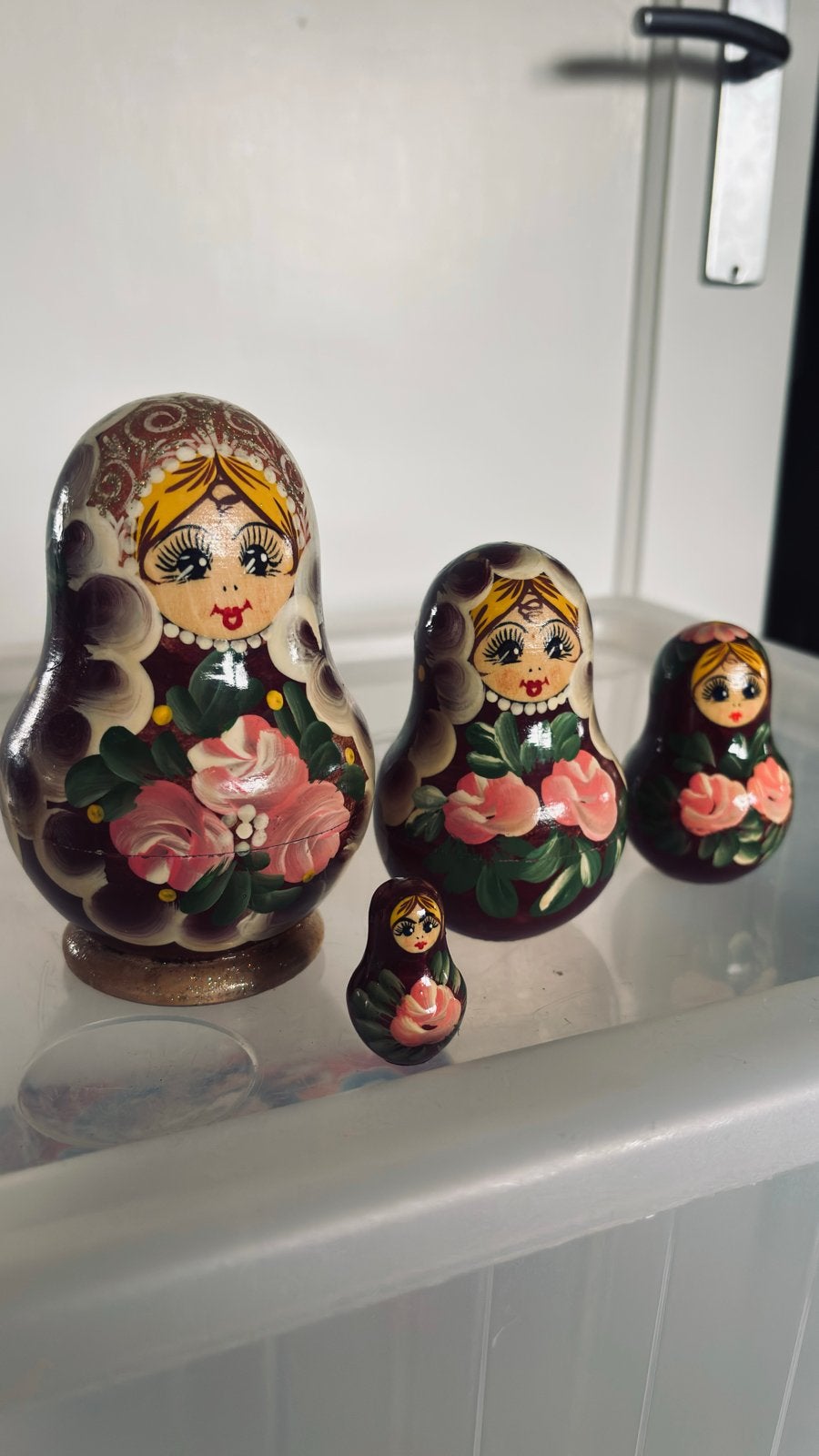 Set van 4 Russische Matroesjka poppen, Ophalen of Verzenden, Zo goed als nieuw