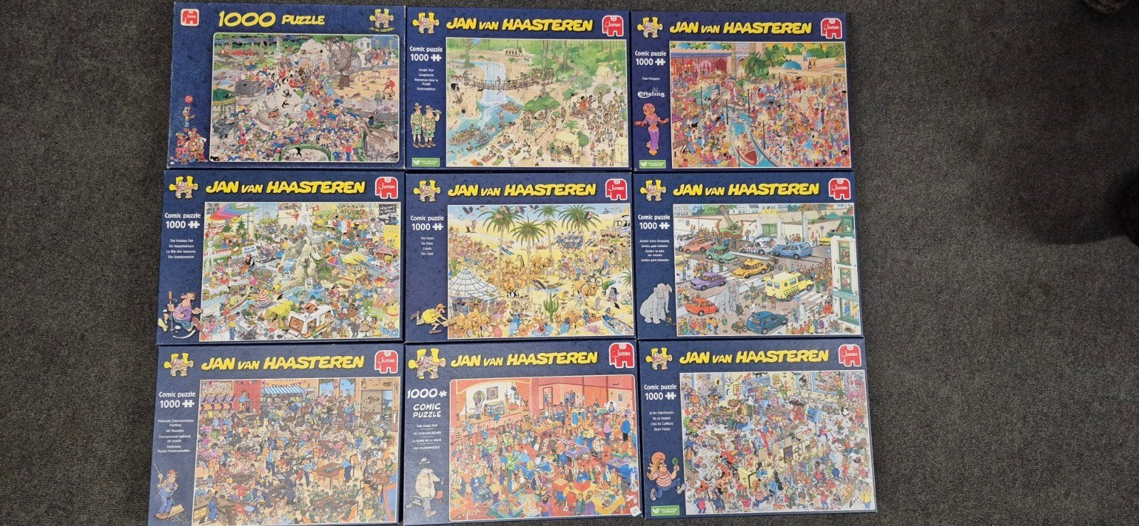 #2 Jan van Haasteren Puzzels - Diverse 1000 stukjes, Ophalen, 500 t/m 1500 stukjes, Zo goed als nieuw, Legpuzzel
