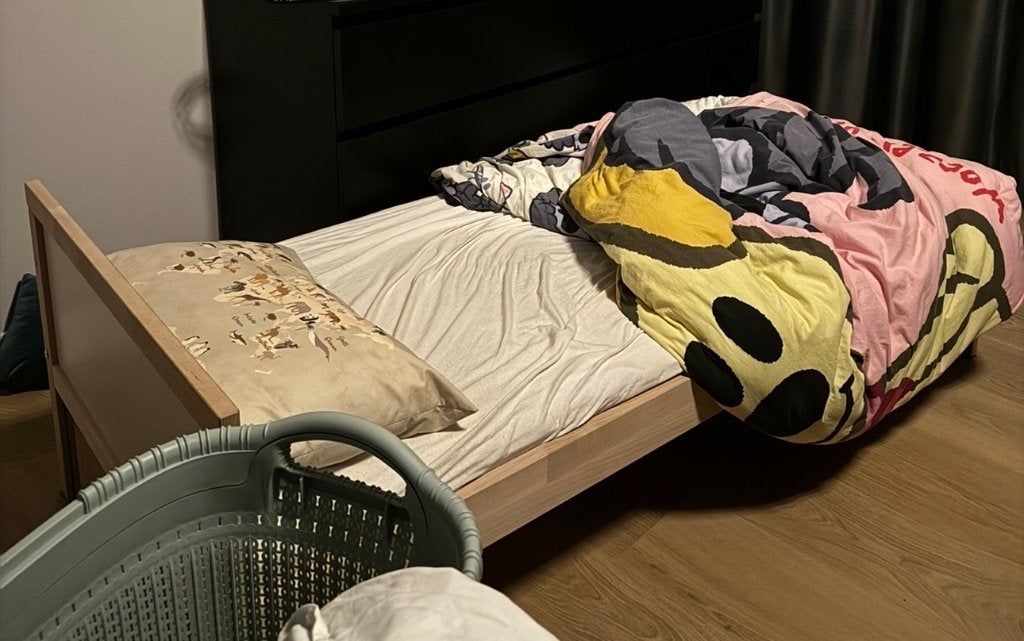 Sniglar peuterbed, 70 tot 85 cm, Zo goed als nieuw, 160 tot 180 cm, Ophalen